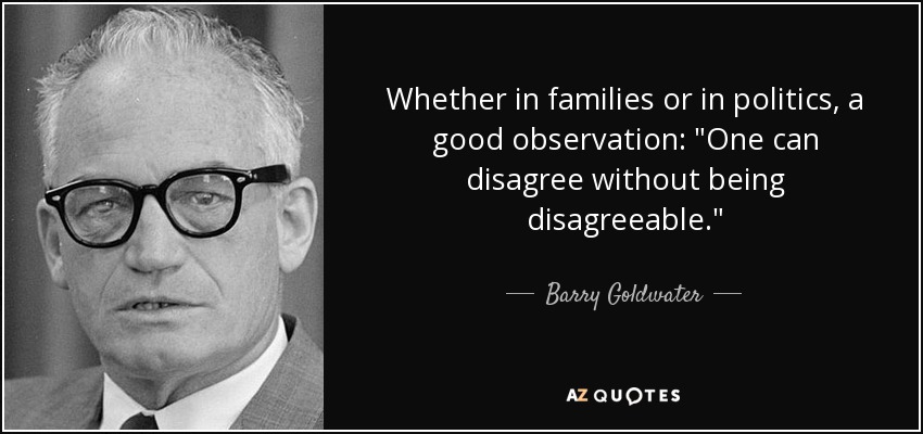 Whether in families or in politics, a good observation: 