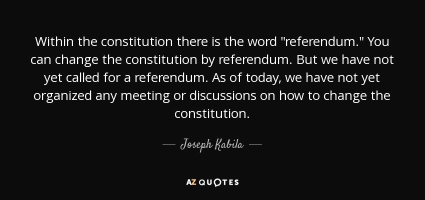 Within the constitution there is the word 
