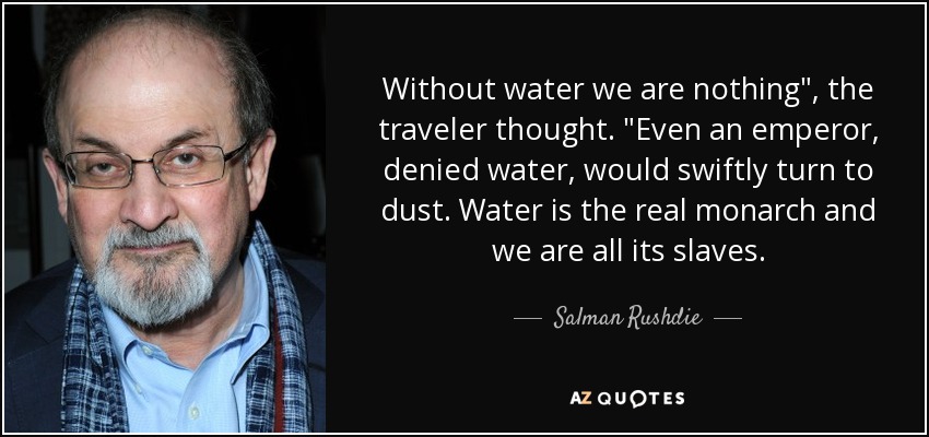 Without water we are nothing