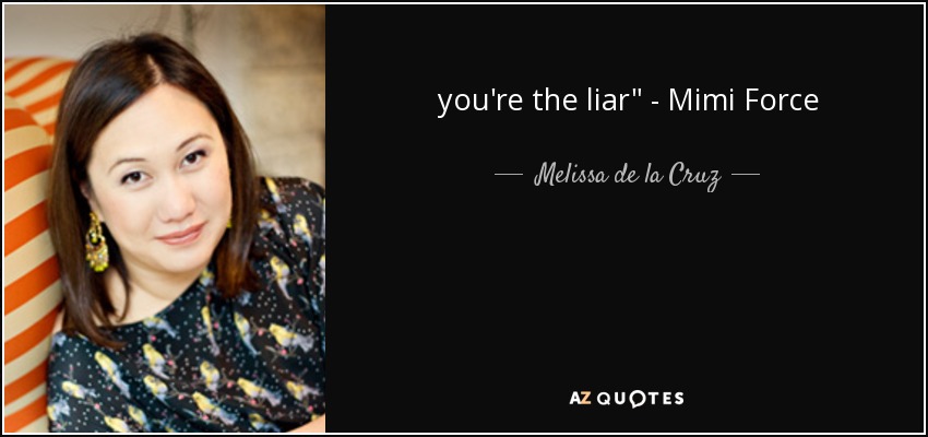 you're the liar