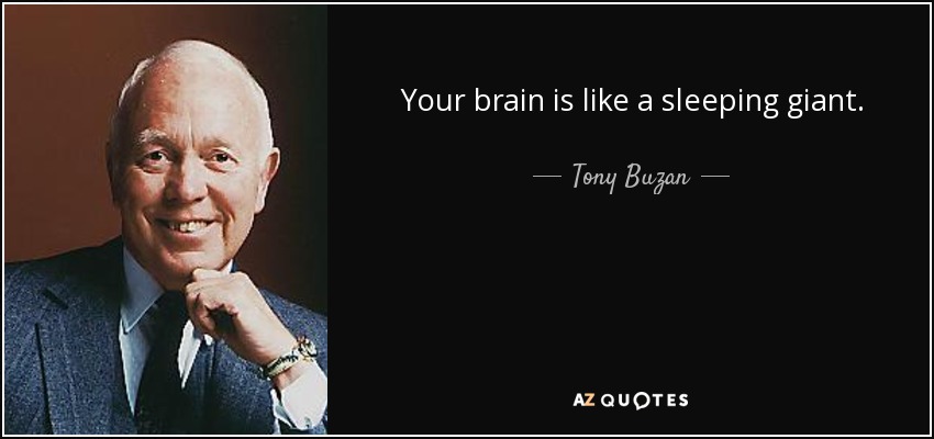 Your brain is like a sleeping giant. - Tony Buzan