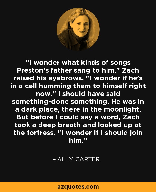 I wonder what kinds of songs Preston's father sang to him.