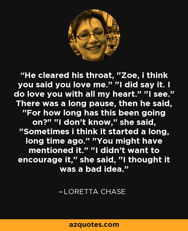 He cleared his throat, 