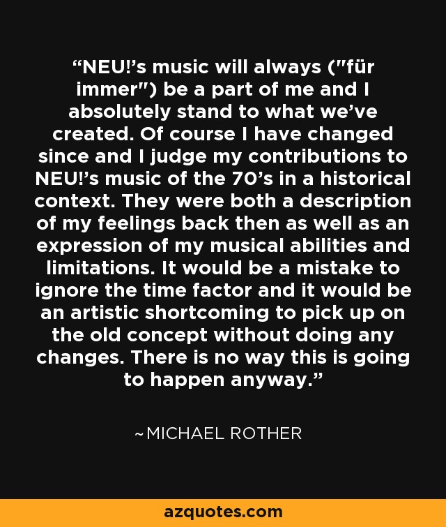 NEU!'s music will always (