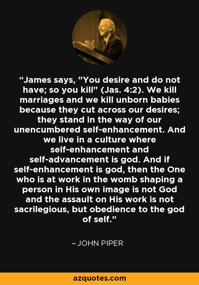 James says, 