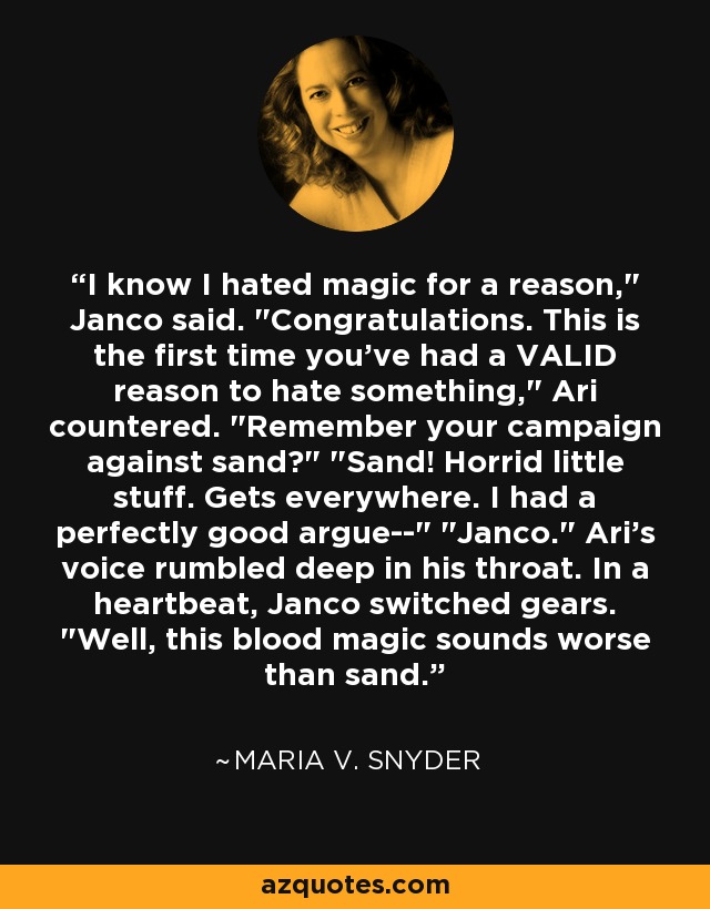 I know I hated magic for a reason,