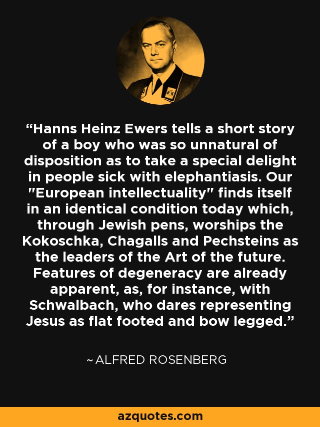 Hanns Heinz Ewers tells a short story of a boy who was so unnatural of disposition as to take a special delight in people sick with elephantiasis. Our 