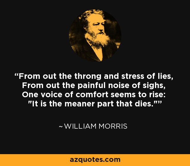 From out the throng and stress of lies, From out the painful noise of sighs, One voice of comfort seems to rise: 