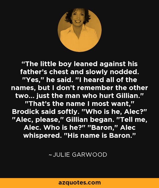 The little boy leaned against his father's chest and slowly nodded. 