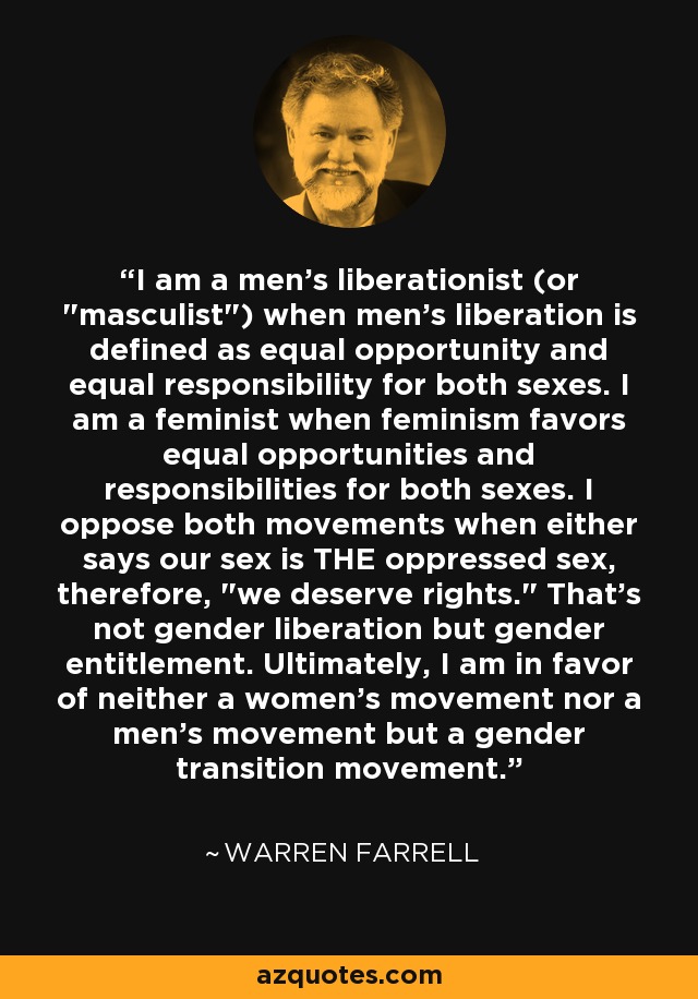 I am a men's liberationist (or 