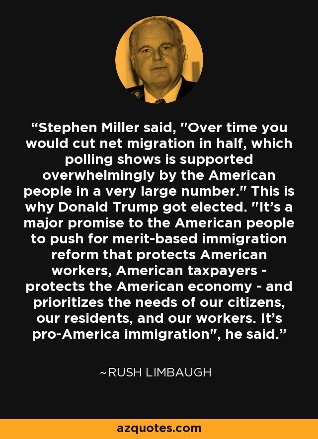 Stephen Miller said, 