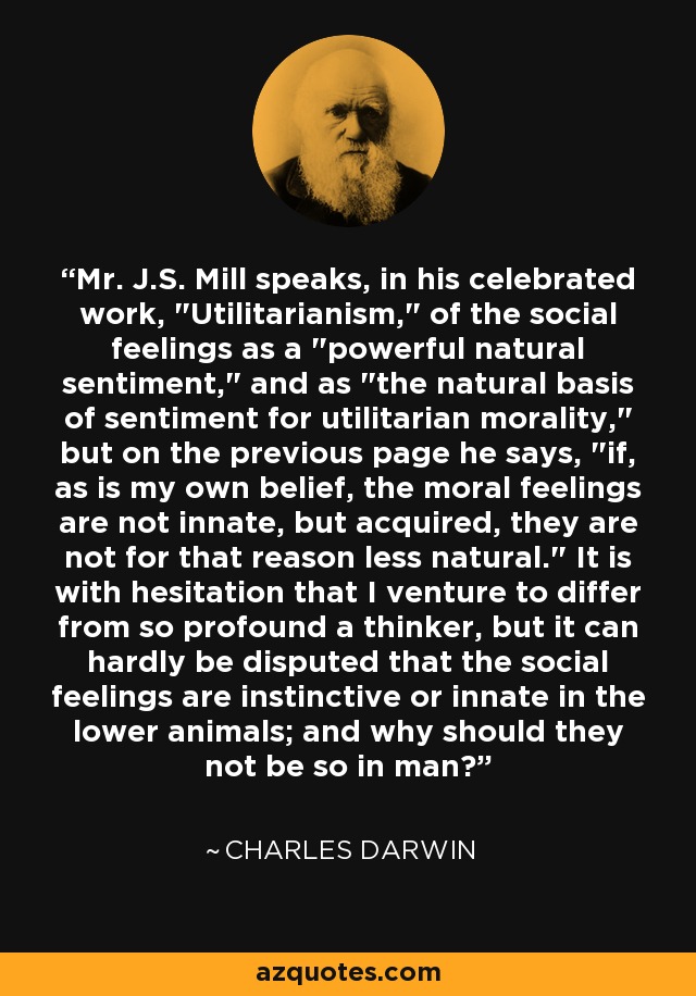 Mr. J.S. Mill speaks, in his celebrated work, 
