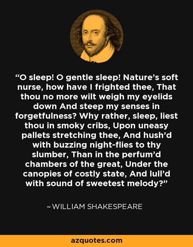 Image result for shakespeare quote about sleep