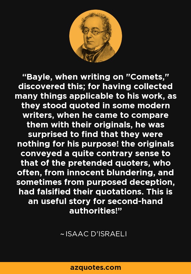 Bayle, when writing on 