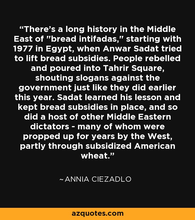 There's a long history in the Middle East of 