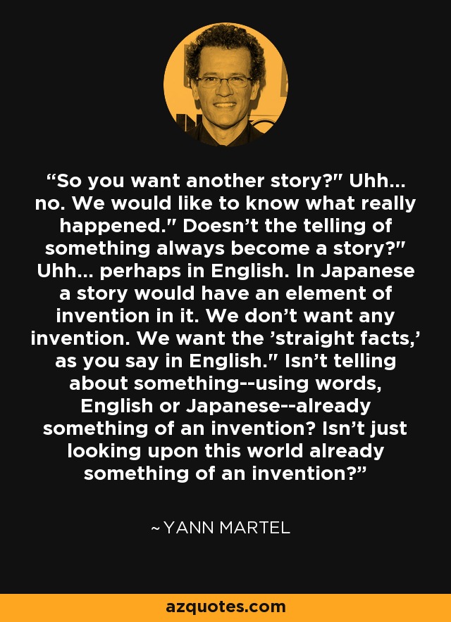 So you want another story?