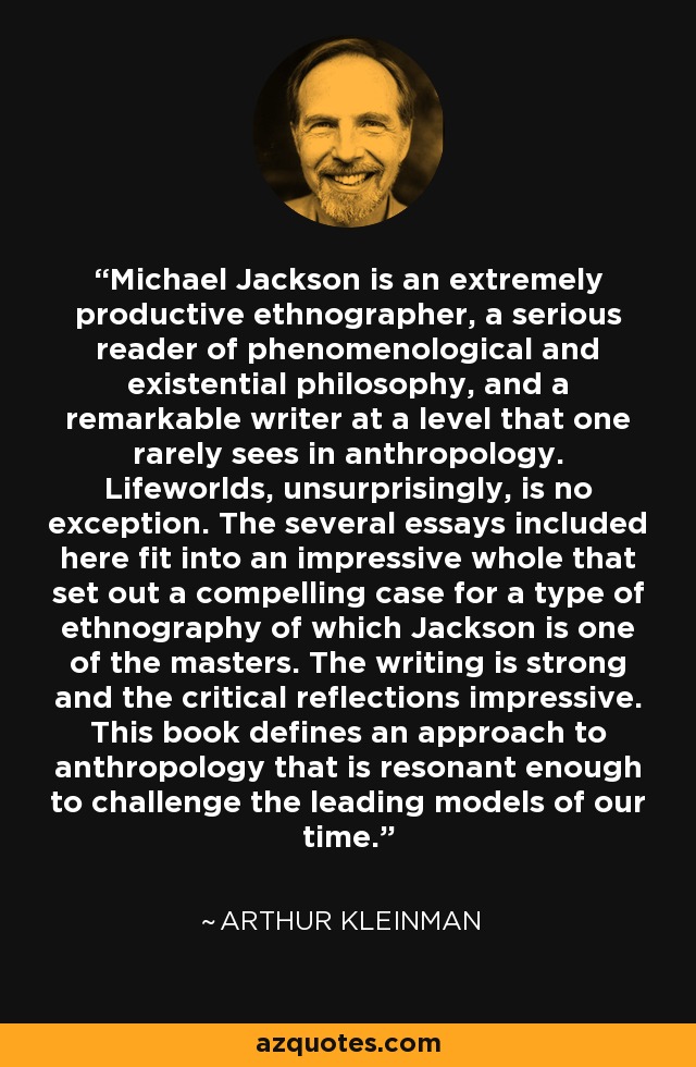 Michael Jackson is an extremely productive ethnographer, a serious reader of phenomenological and existential philosophy, and a remarkable writer at a level that one rarely sees in anthropology. Lifeworlds, unsurprisingly, is no exception. The several essays included here fit into an impressive whole that set out a compelling case for a type of ethnography of which Jackson is one of the masters. The writing is strong and the critical reflections impressive. This book defines an approach to anthropology that is resonant enough to challenge the leading models of our time. - Arthur Kleinman