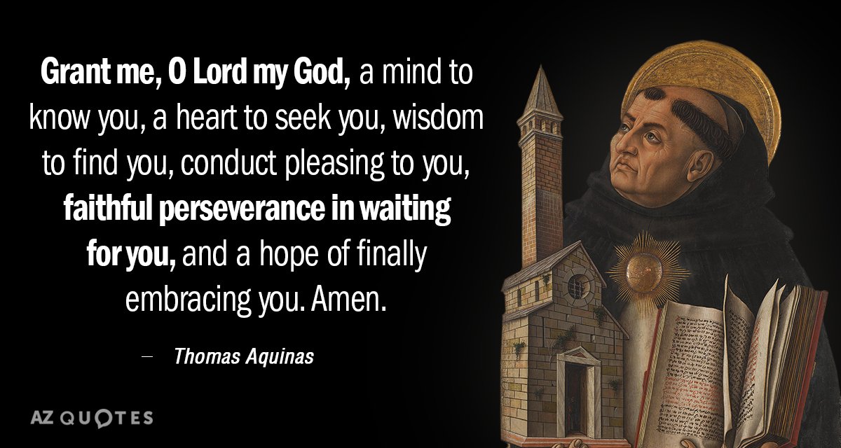 Thomas Aquinas quote: Grant me, O Lord my God, a mind to know you, a heart...