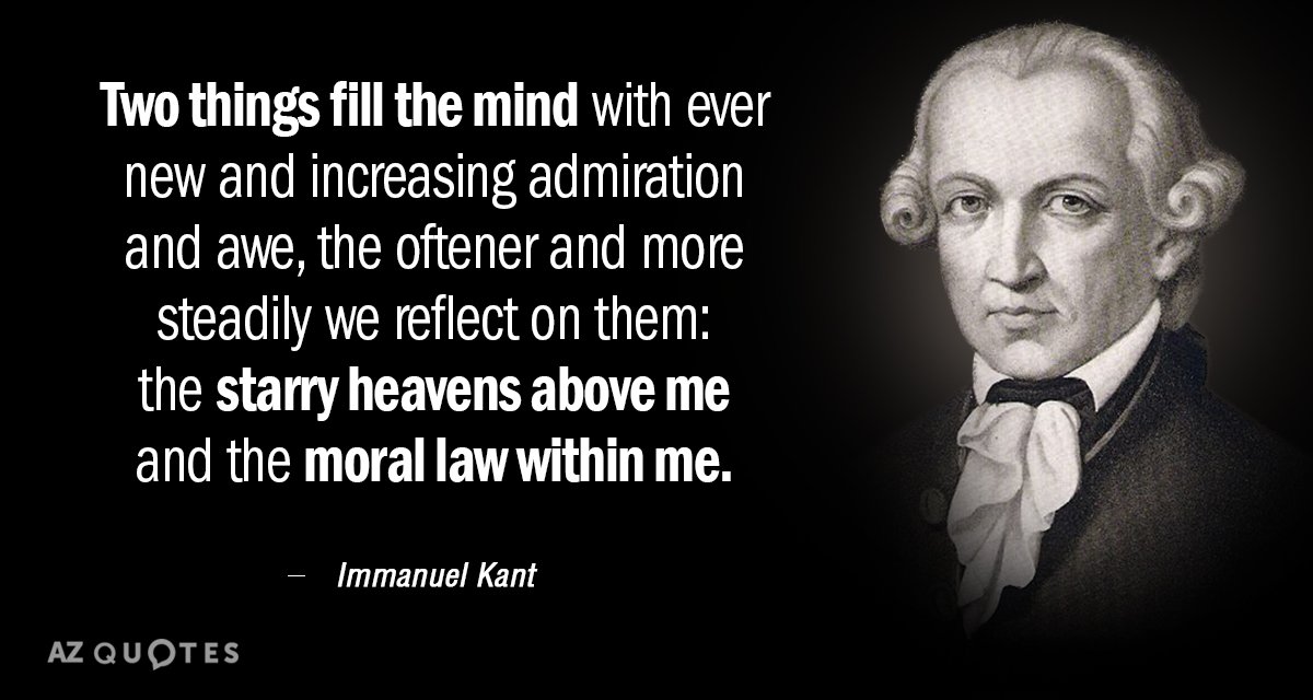 Immanuel Kant quote: Two things fill the mind with ever new and increasing admiration and awe...