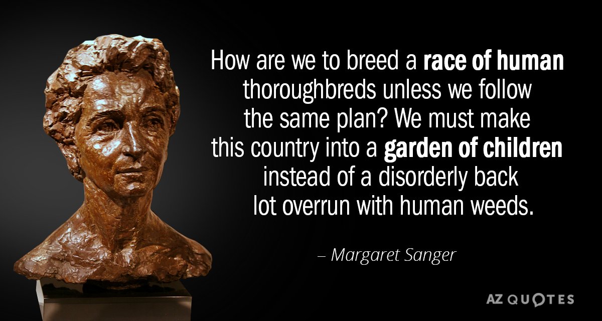 Margaret Sanger quote: How are we to breed a race of human thoroughbreds unless we follow...