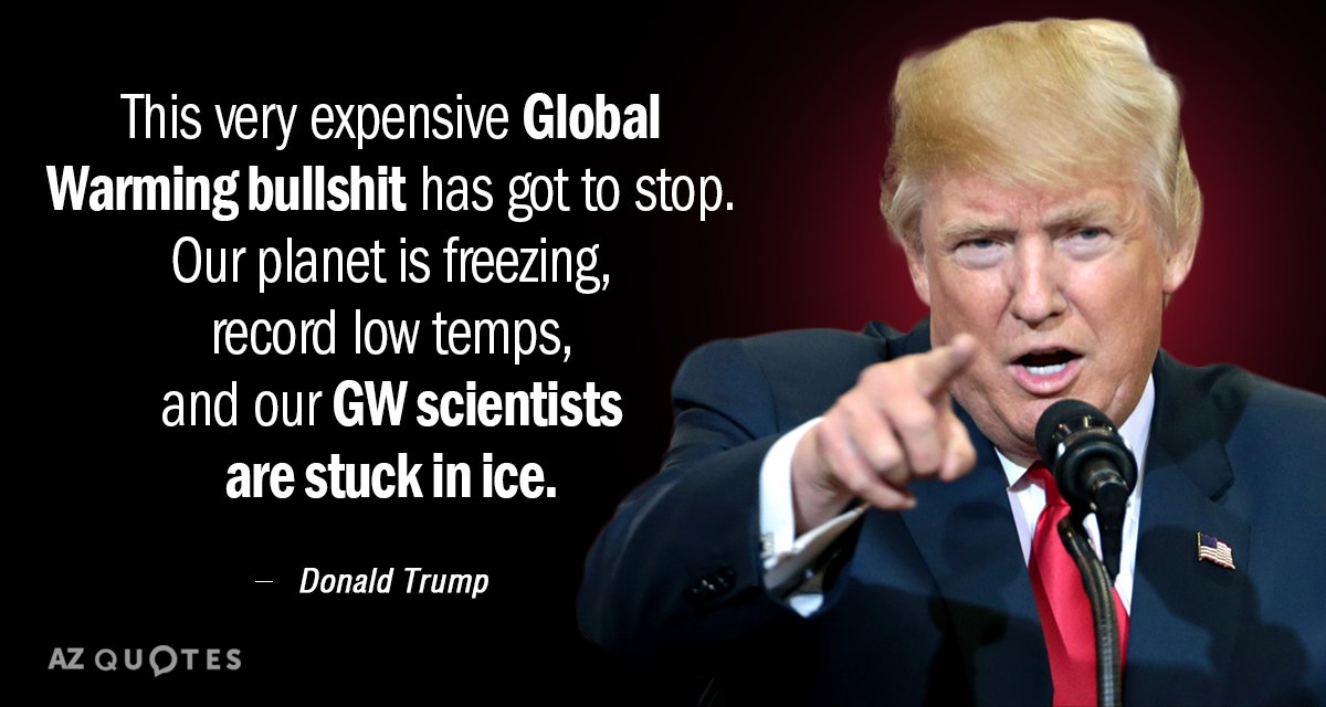 Donald Trump quote: This very expensive GLOBAL WARMING bullshit has got to stop. Our planet is...